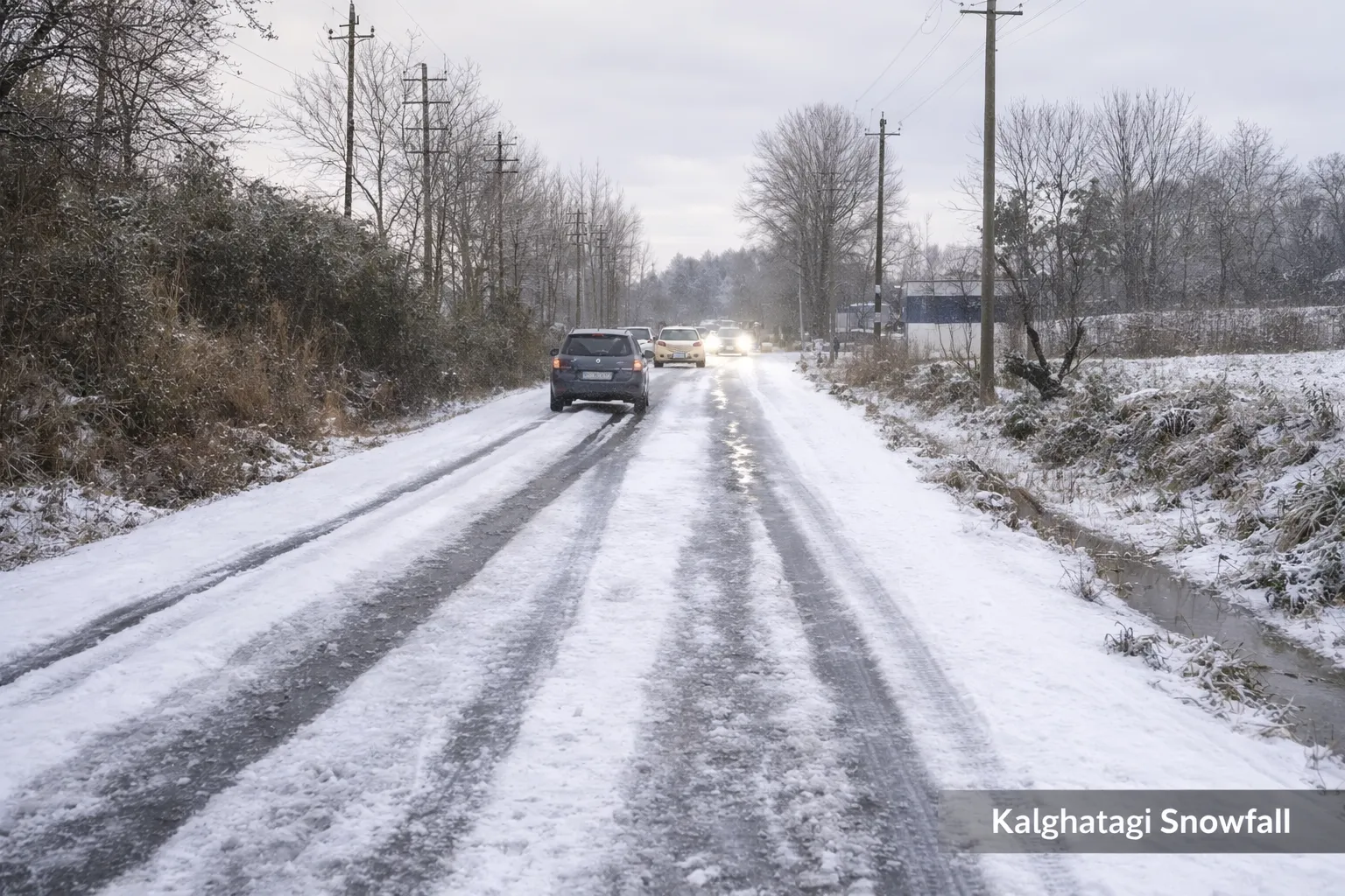 Kalghatgi Rain Today Brings Unprecedented Hailstorm Village Looks Like Manali as Snow Blankets the Ground