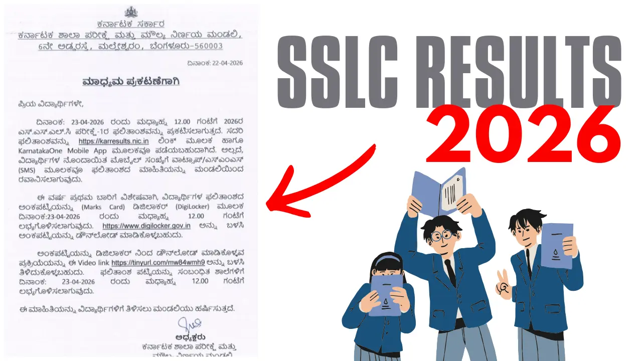 SSLC RESULTS 2026